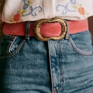 Nwt! Sezane Gaia Belt Peony